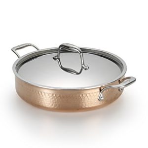Lagostina - Tri-ply Hammered Stainless Steel Copper Stockpot
