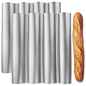 Fasmov - Perforated Baguette Pan 4 Wave Mold - 2 pcs